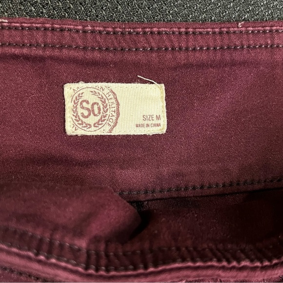 Burgundy SO jeggings - Picture 2 of 3